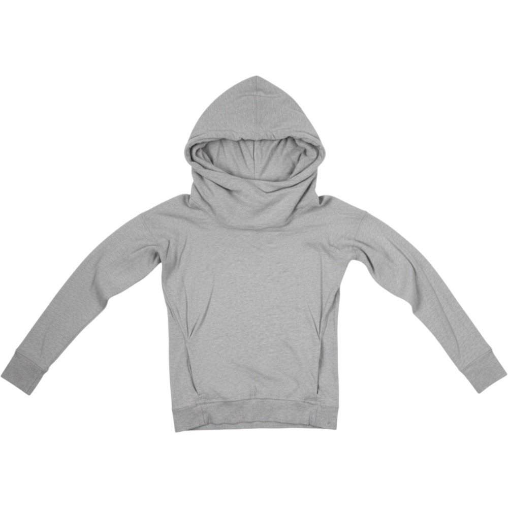 Lululemon Scuba Funnel Neck Pullover Hoodie Heathered Grey Size 8 Long Sleeve
